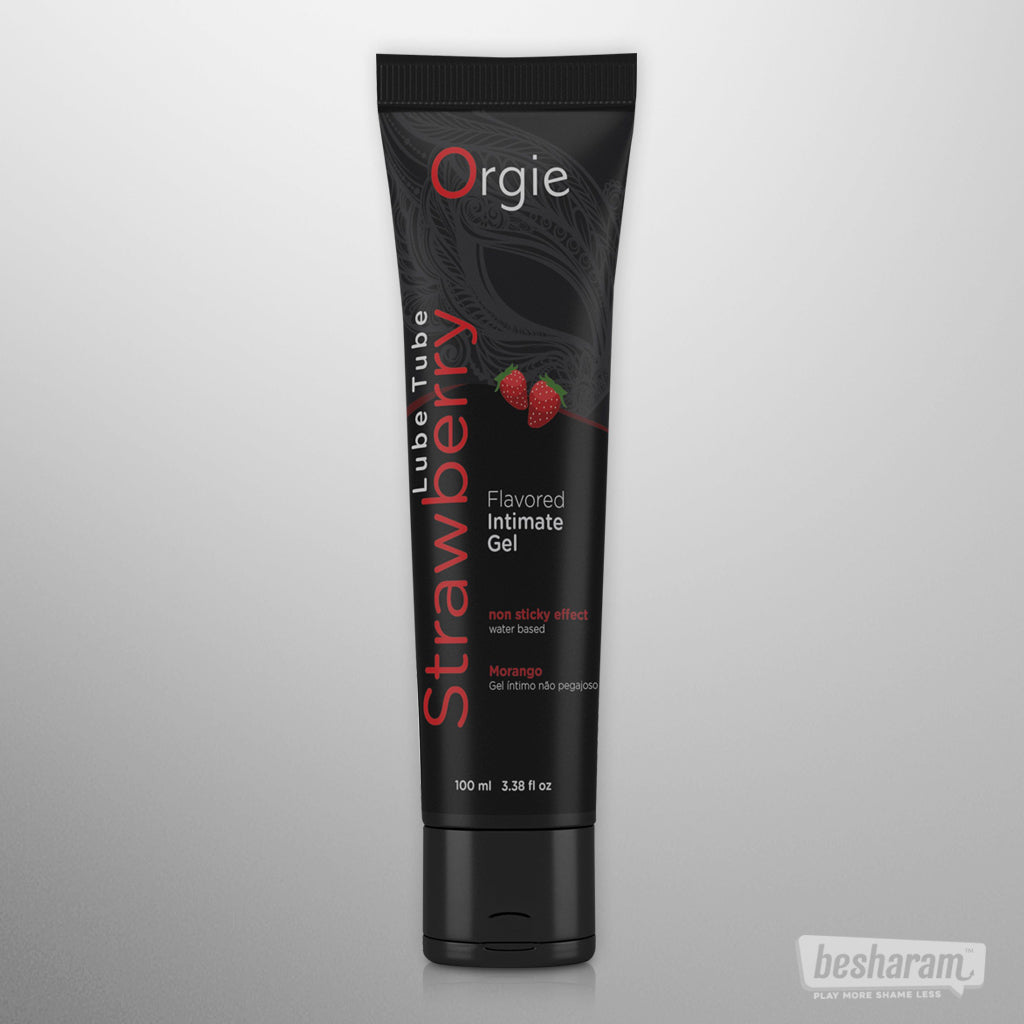 Orgie Lube Tube Flavored Strawberry