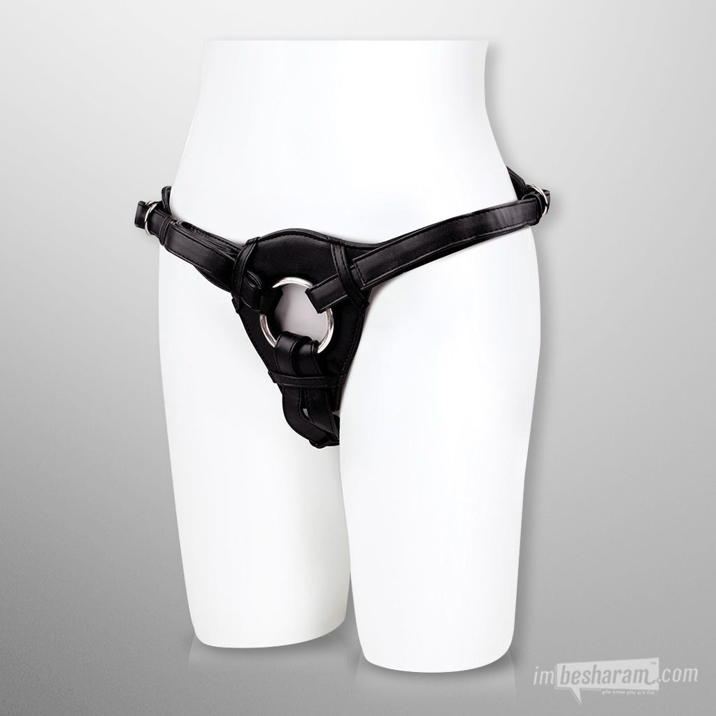 Lux Fetish Patent Leather Strap-on Harness