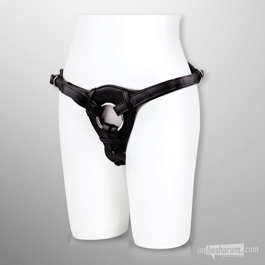 Lux Fetish Patent Leather Strap-on Harness-IMbesharam.com