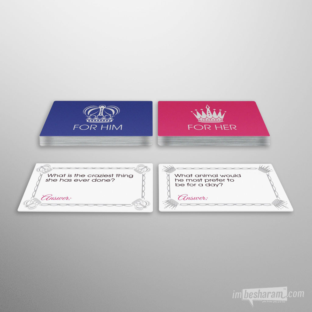 Mr. & Mrs. Trivia Card Game-IMbesharam.com