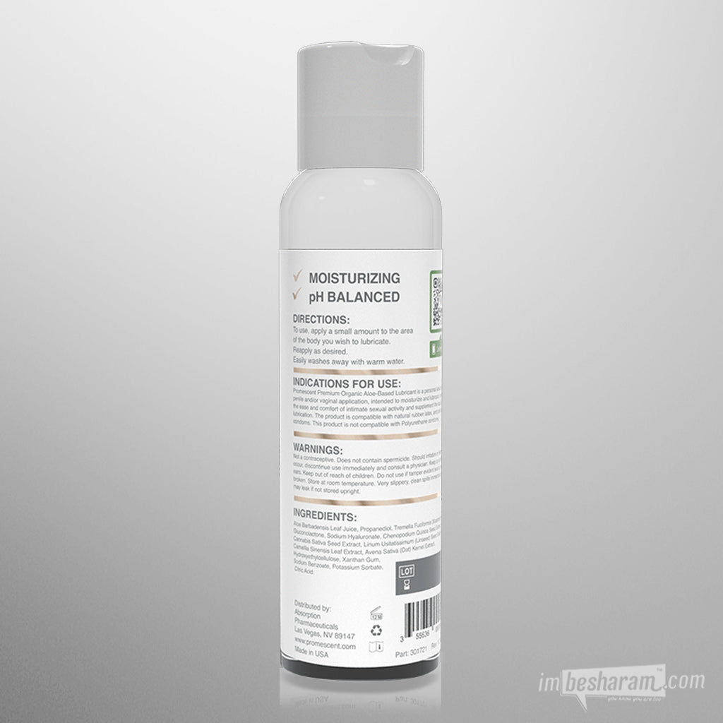 Promescent Organic Aloe-based Lubricant Back