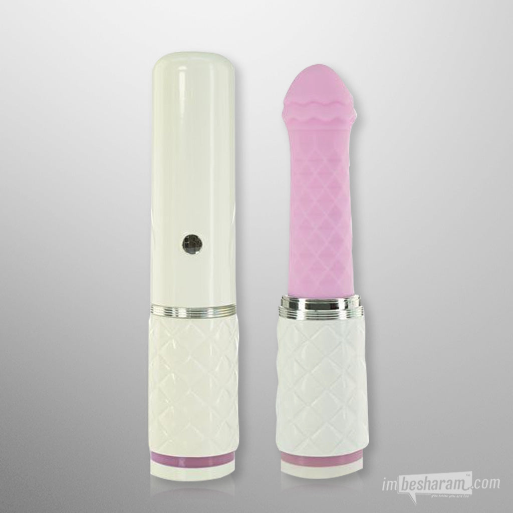 BMS Pillow Talk Feisty Thrusting Vibrator Pink