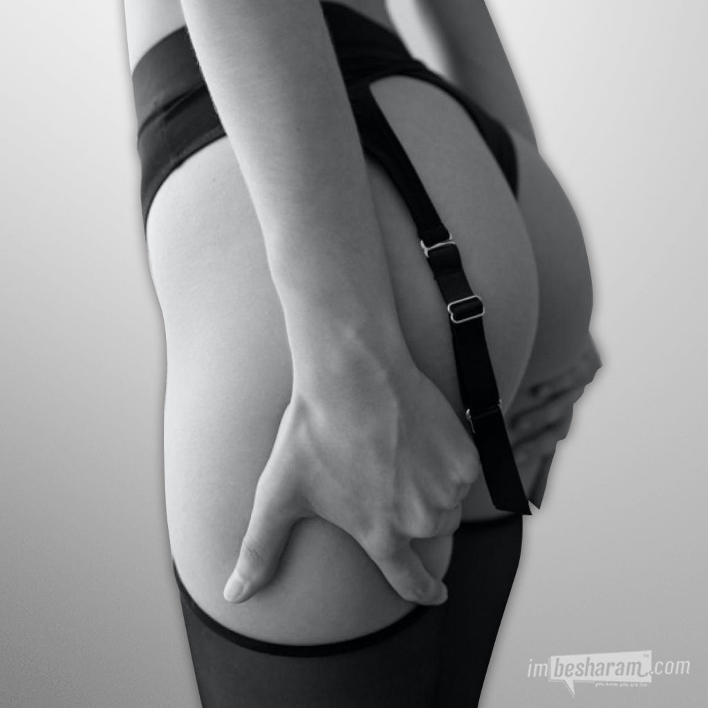 Rebel Luxury Strap-On Harness with Suspenders Back