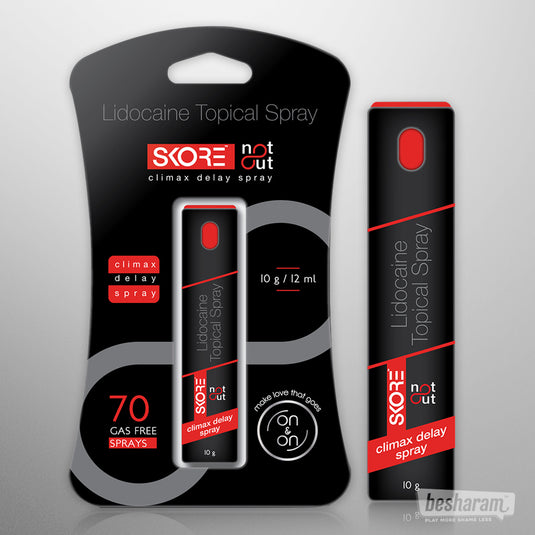 Skore Not Out Lidocaine Delay Spray-IMbesharam.com