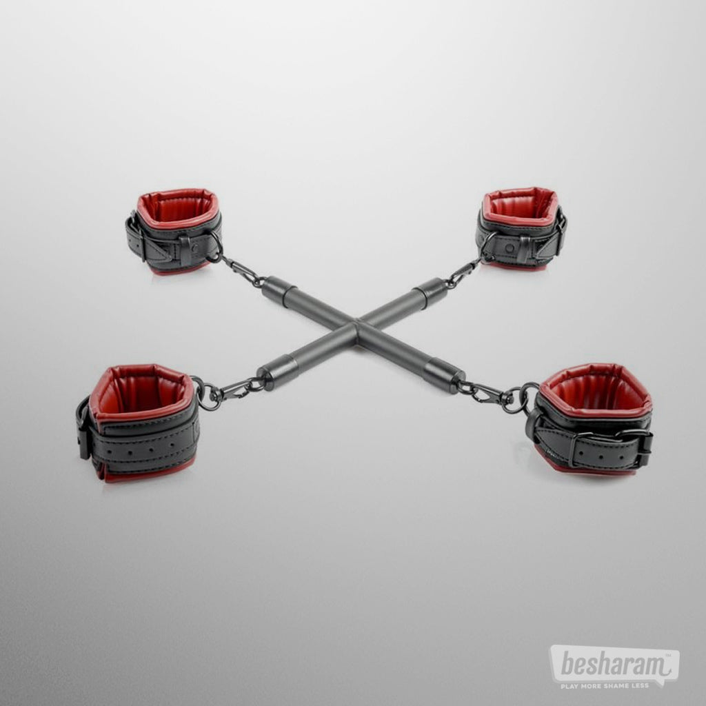 Sex & Mischief Saffron Hog Tie & Cuff Set
