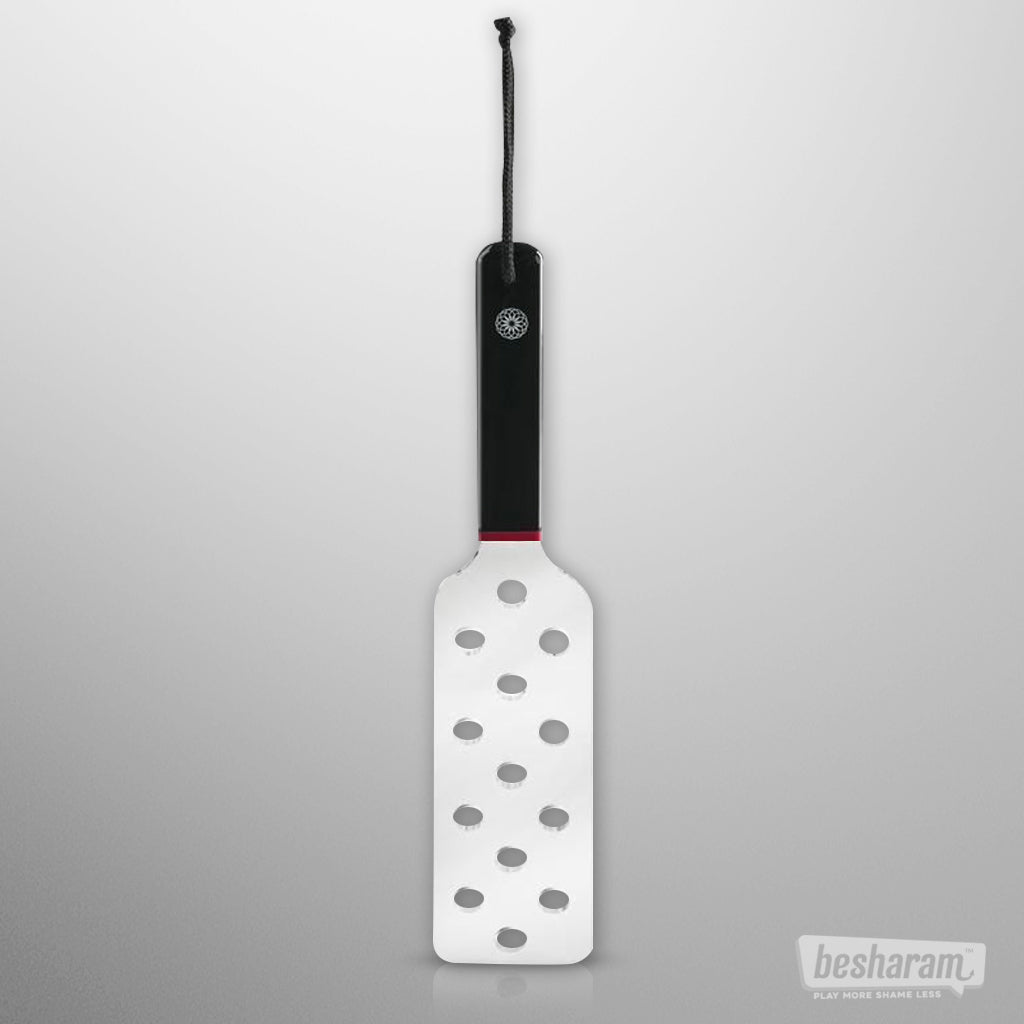 Sex & Mischief Saffron Acrylic Spanker Standing