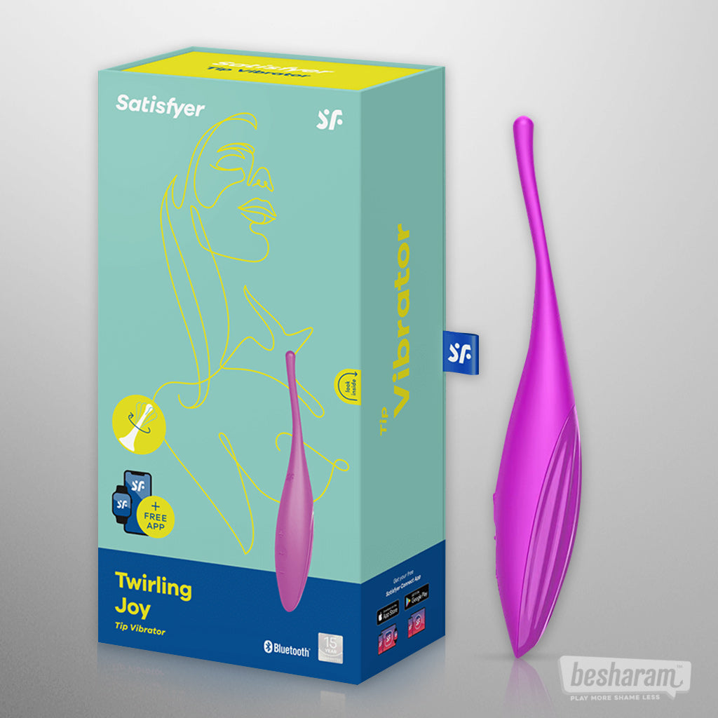 Satisfyer Twirling Joy App Controlled Tip Vibrator-IMbesharam.com