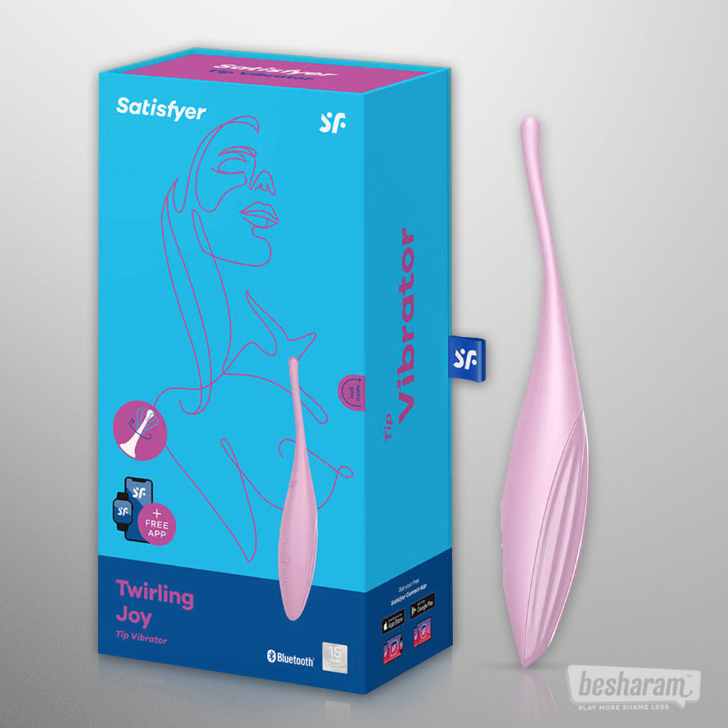 Satisfyer Twirling Joy App Controlled Tip Vibrator-IMbesharam.com