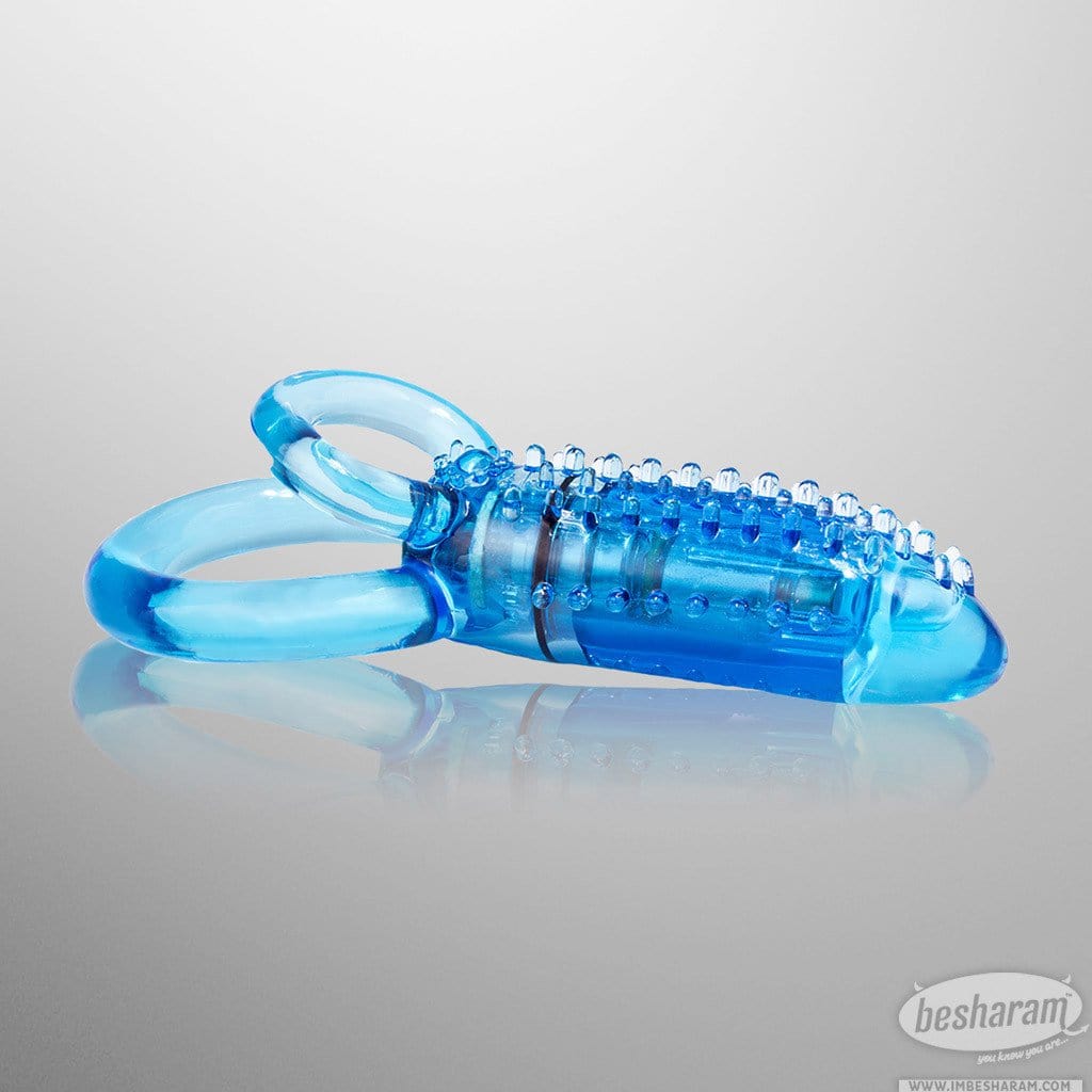 Screaming O DoubleO 8 Double Cock Ring Blue