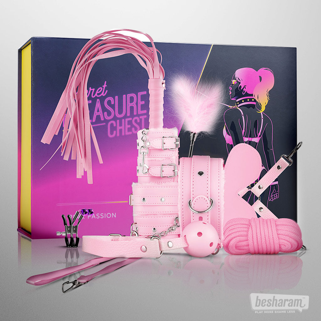 Secret Pleasure Chest Pink Pleasure BDSM Set Unboxed