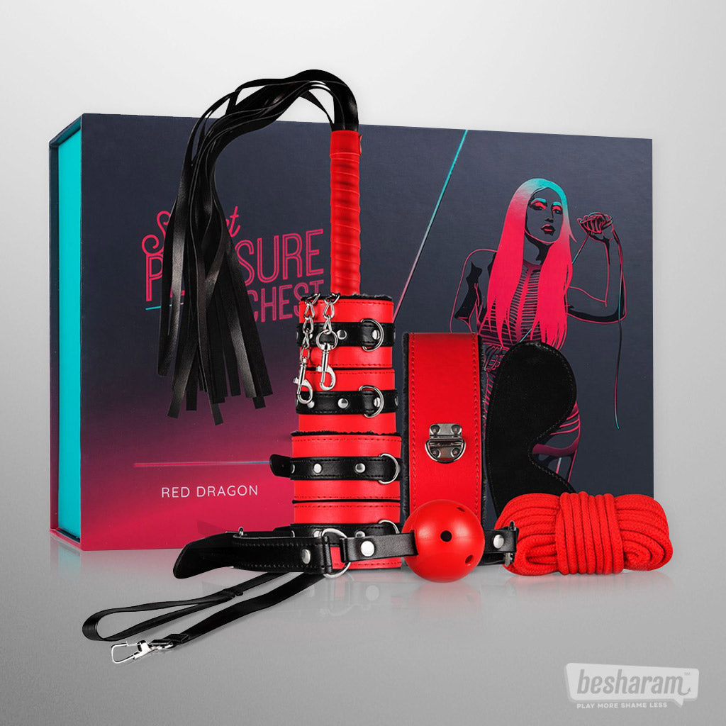 Secret Pleasure Chest Red Dragon BDSM Set Unboxed