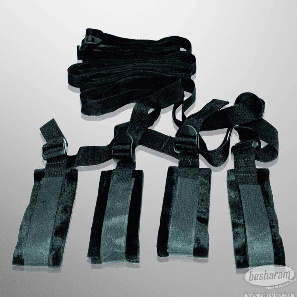 Sex &amp; Mischief Bed Bondage Restraint Kit Front