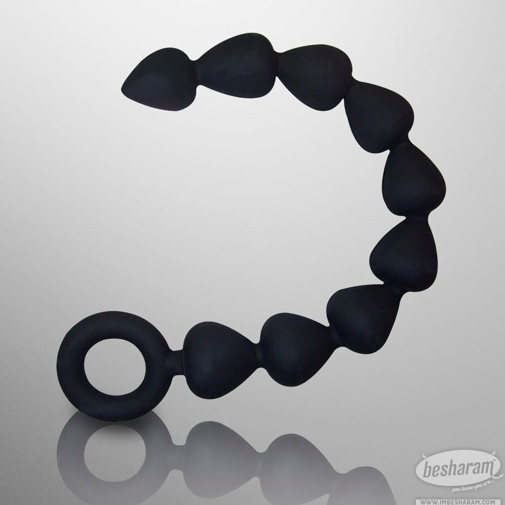 Sex & Mischief Black Silicone Anal Beads