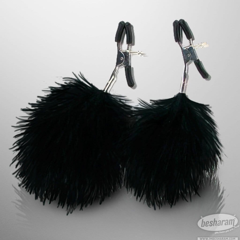 Sex &amp; Mischief Feathered Nipple Clamps