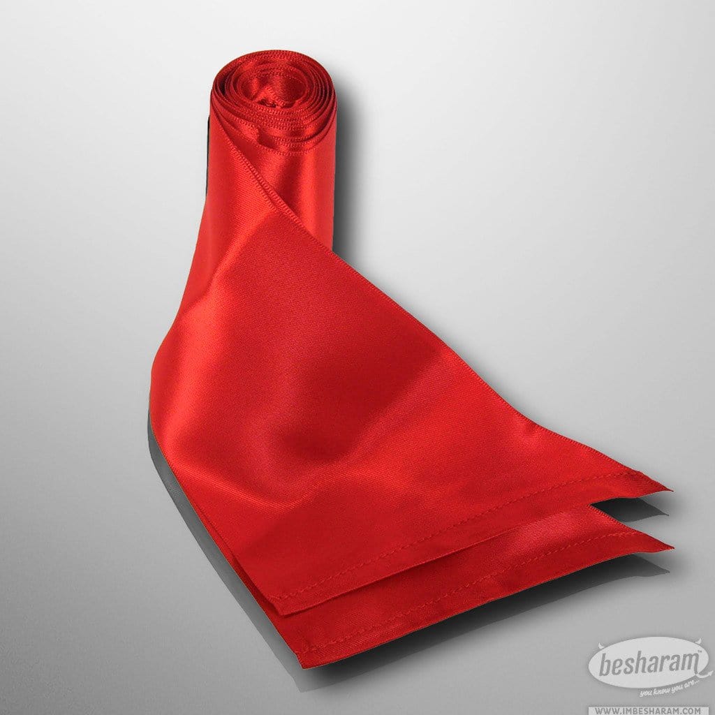 Sex & Mischief Silky Sash Restraints Red