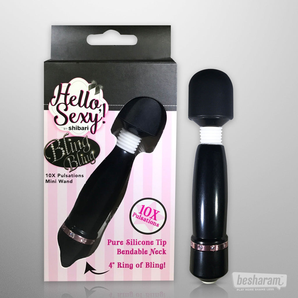 Shibari Hello Sexy Bling Bling Mini Massager Black Unboxed