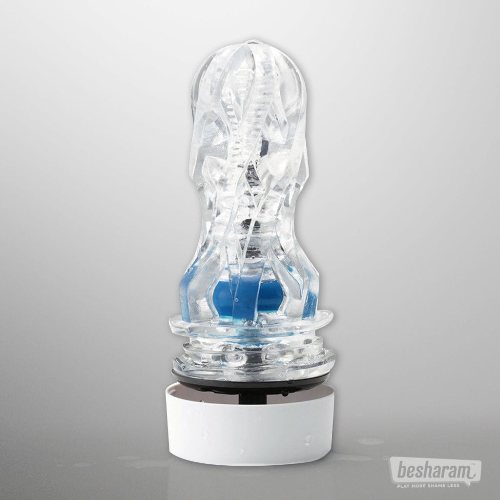 TENGA Aero Cobalt Ring Masturbator Clear