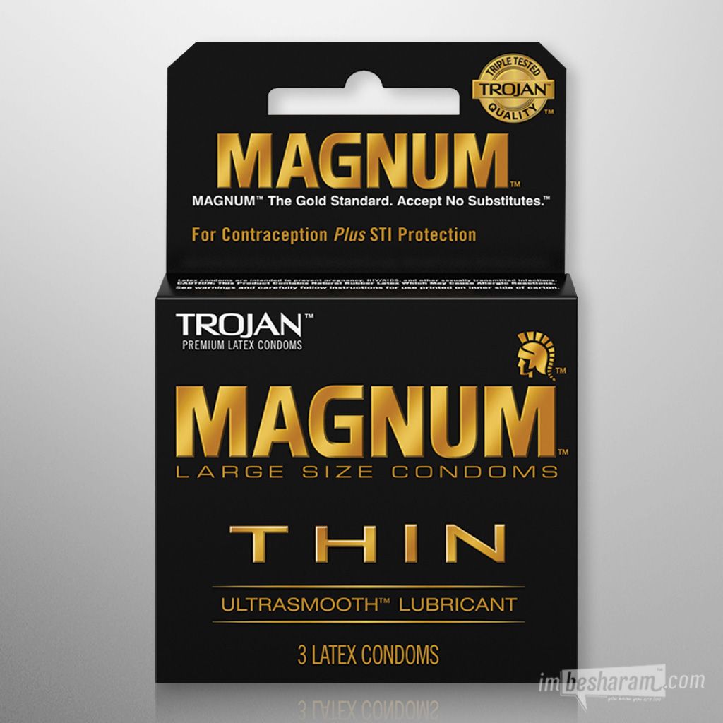 Trojan Magnum Thin Condoms (3 Pack)