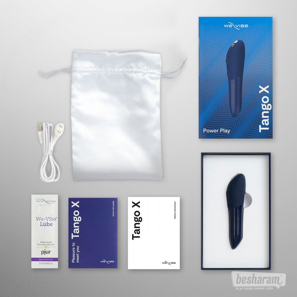 We-Vibe Tango X Bullet Vibrator Blue Inclusions