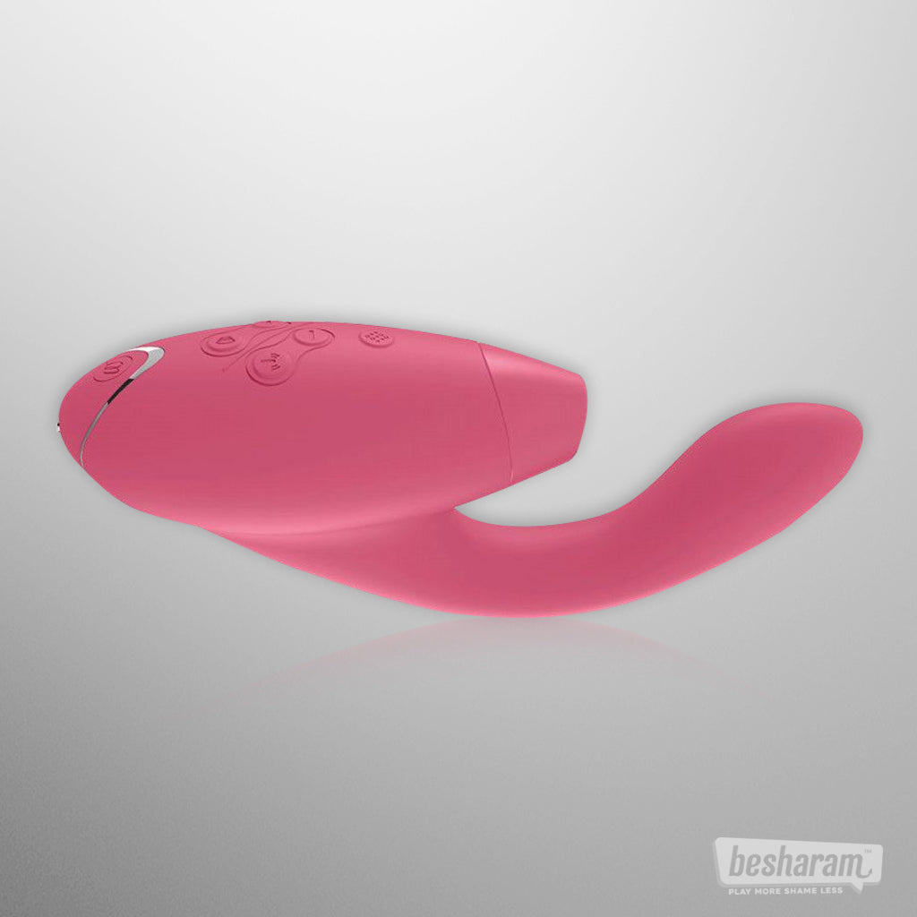 Womanizer Duo Double Stimulation Vibrator Raspberry