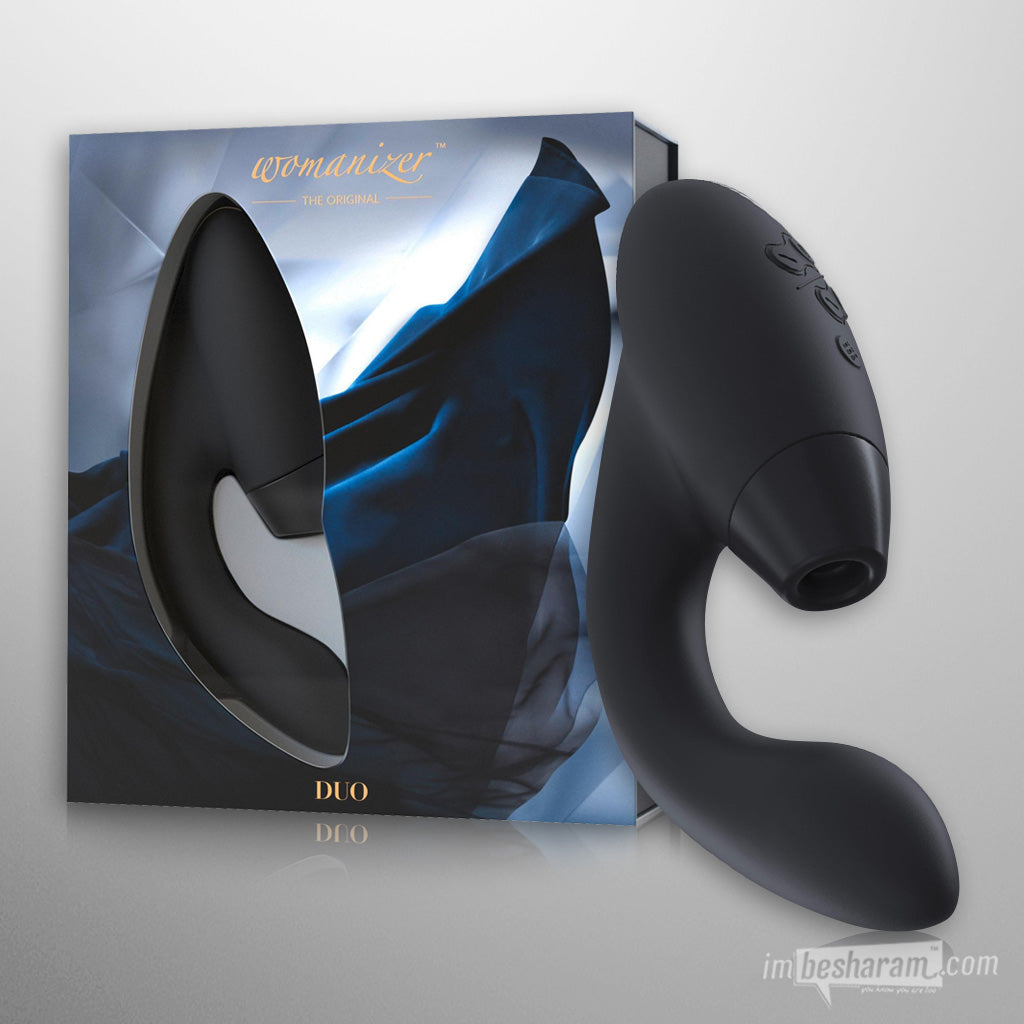 Womanizer Duo Double Stimulation Vibrator Black Unboxed