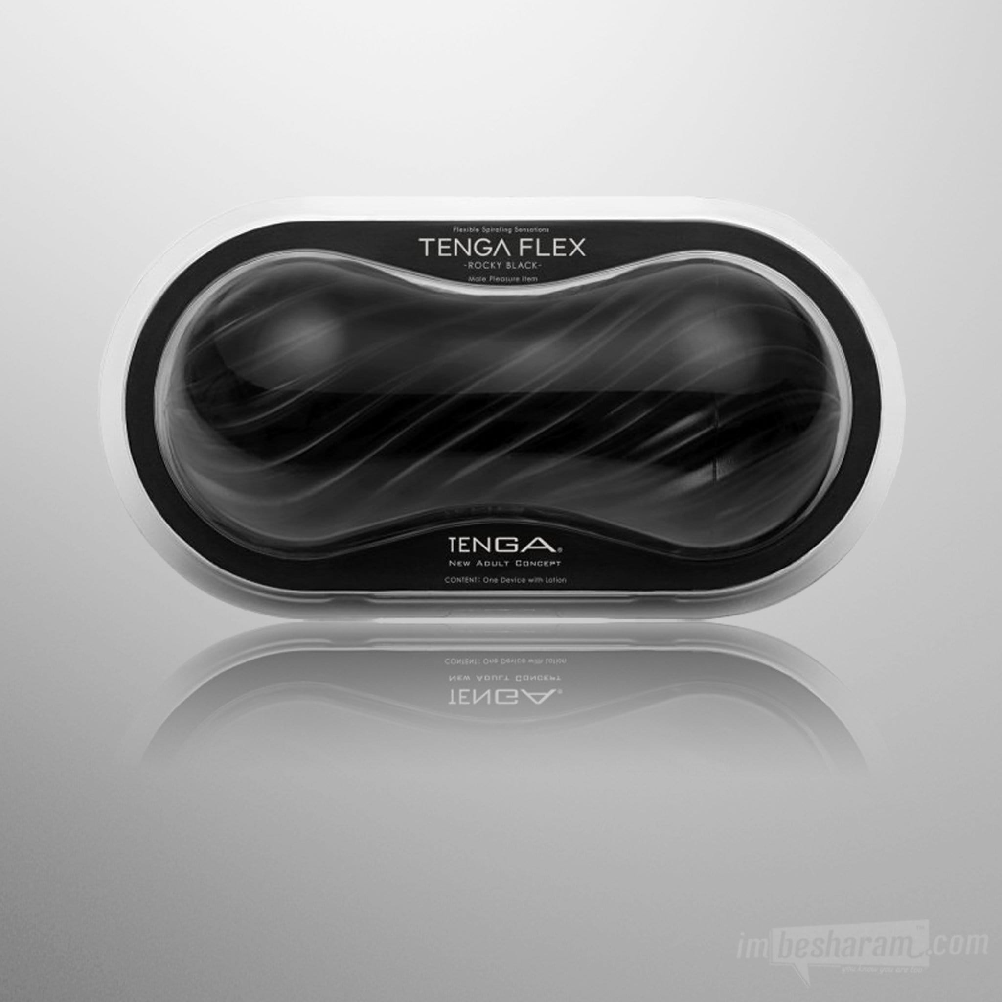 Tenga Flex Reusable Masturbator Black Packaging