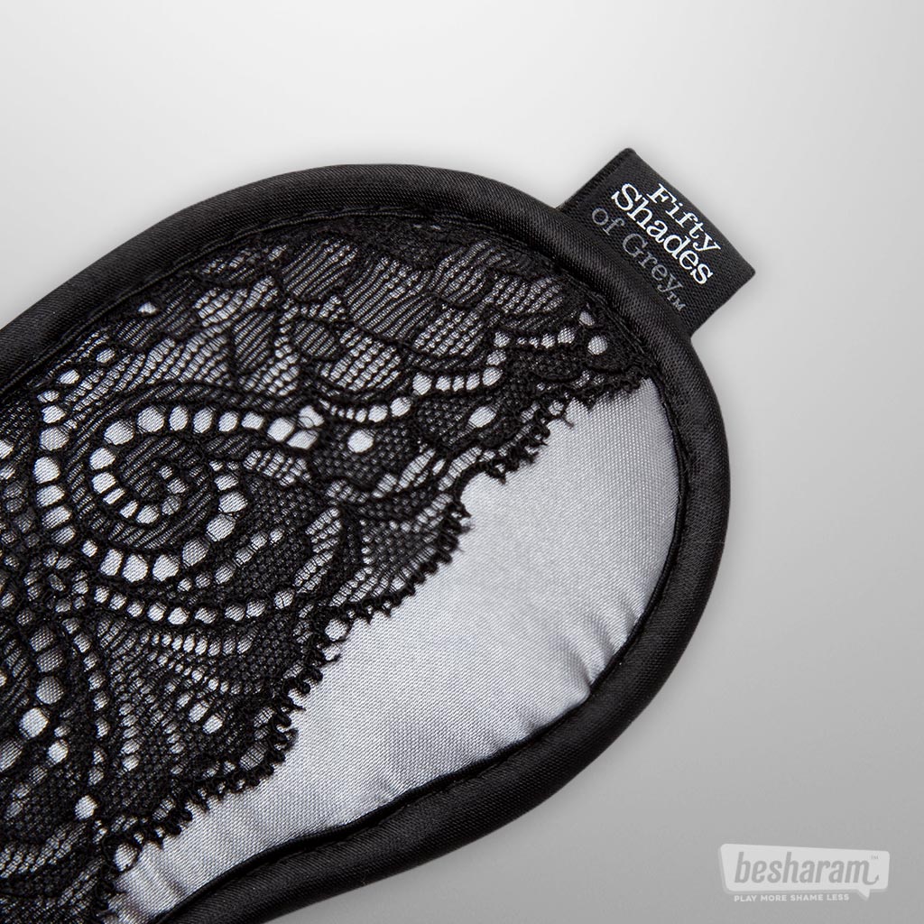 Fifty Shades Of Grey Satin Lace Blindfold-IMbesharam.com