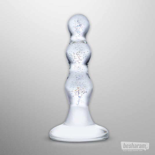 Glas Triple Play Beaded Butt Plug-IMbesharam.com