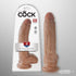 King Cock 9" Cock with Balls Tan Unboxed
