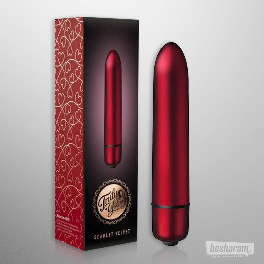 Rocks-Off 90mm Bullet Vibrator Scarlet Velvet Unboxed