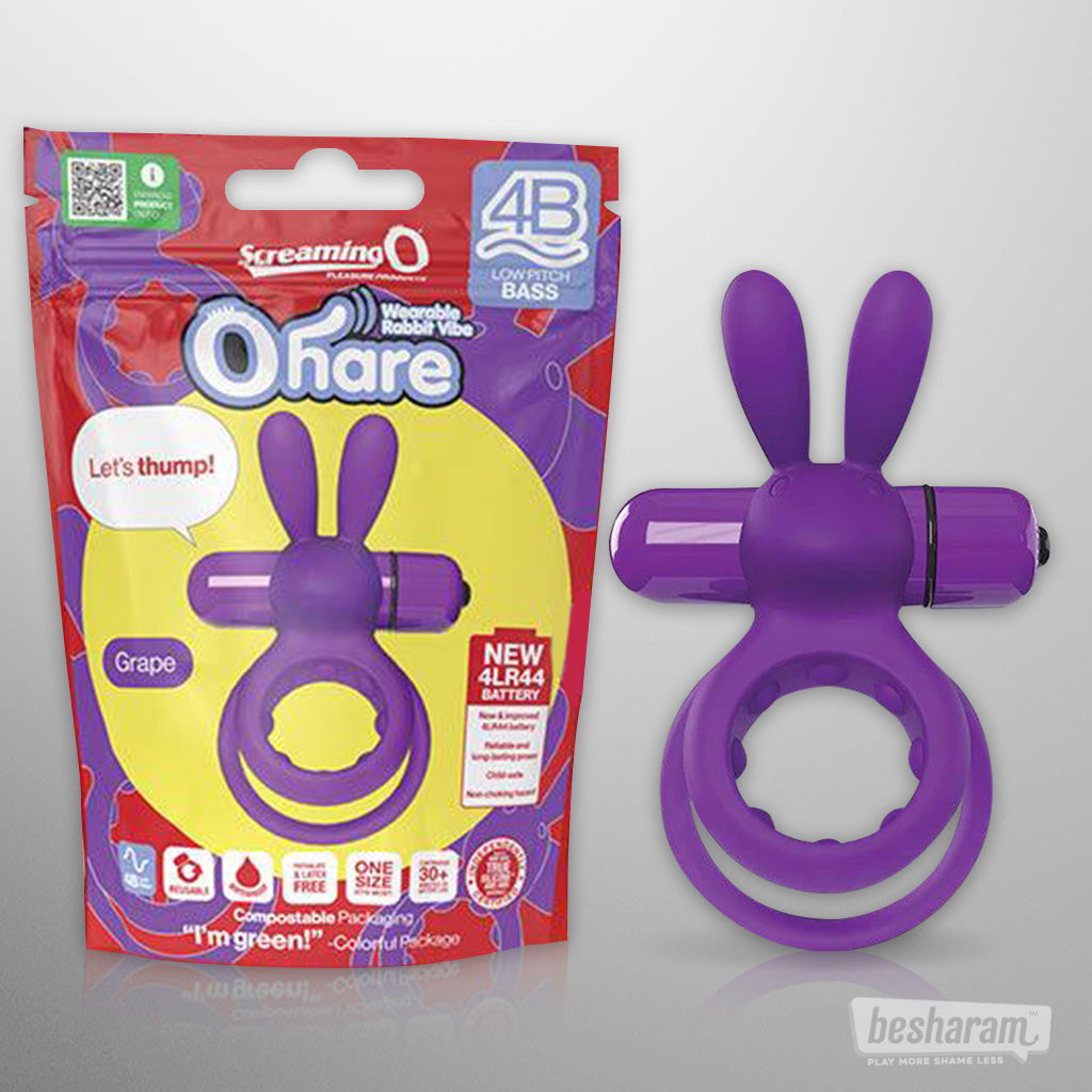 Screaming O 4B Ohare Vibrating Cock Ring-IMbesharam.com