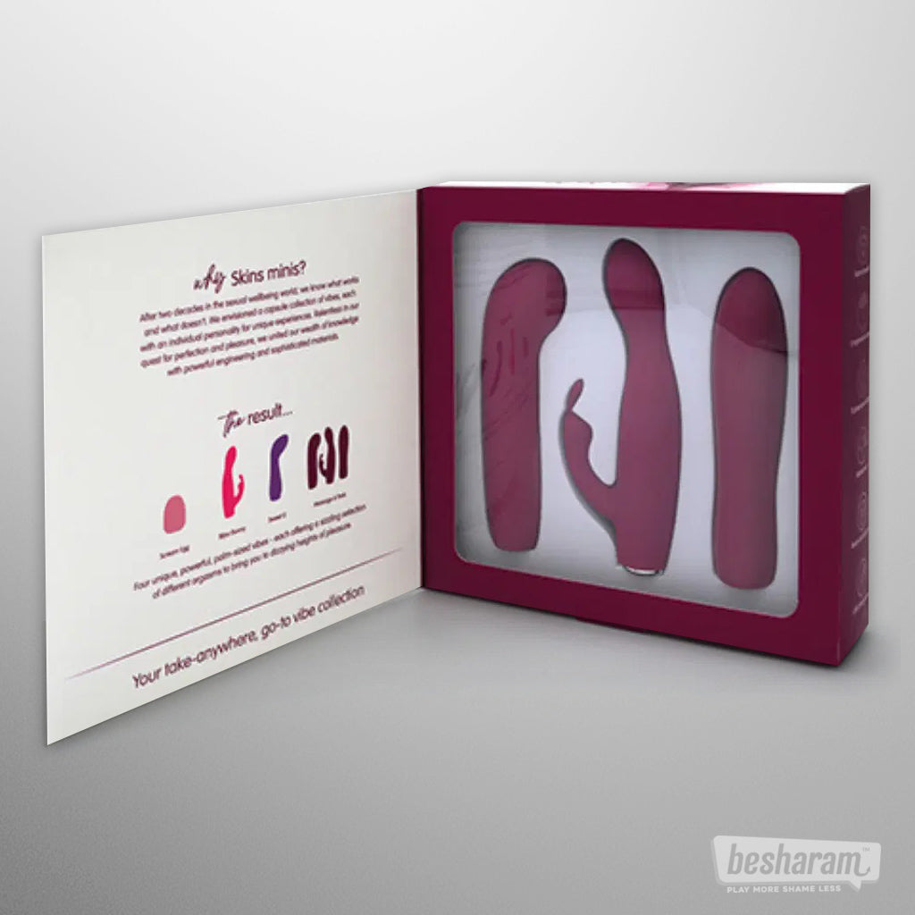 Skins Minis Massage A Trois Vibrator Kit-IMbesharam.com