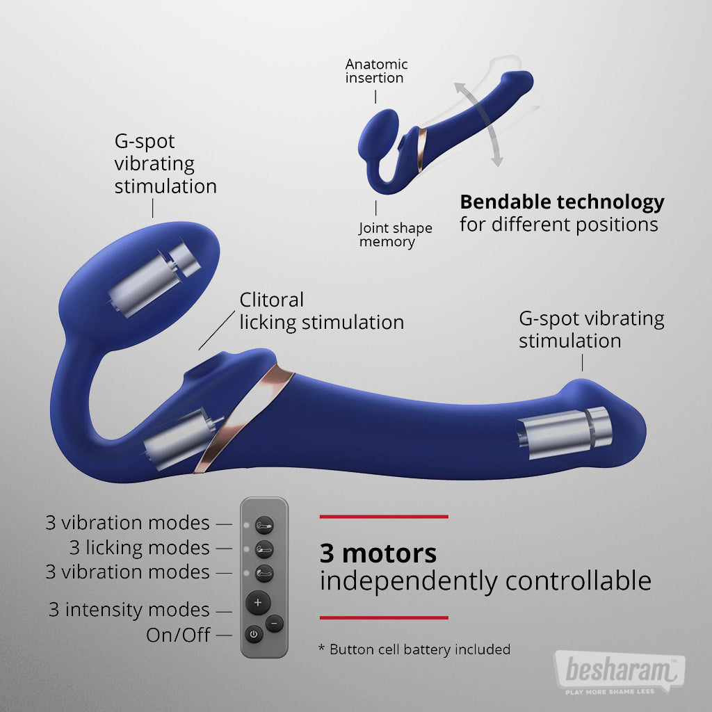 Strap-on-Me Multi Orgasm Bendable Strap-on-IMbesharam.com
