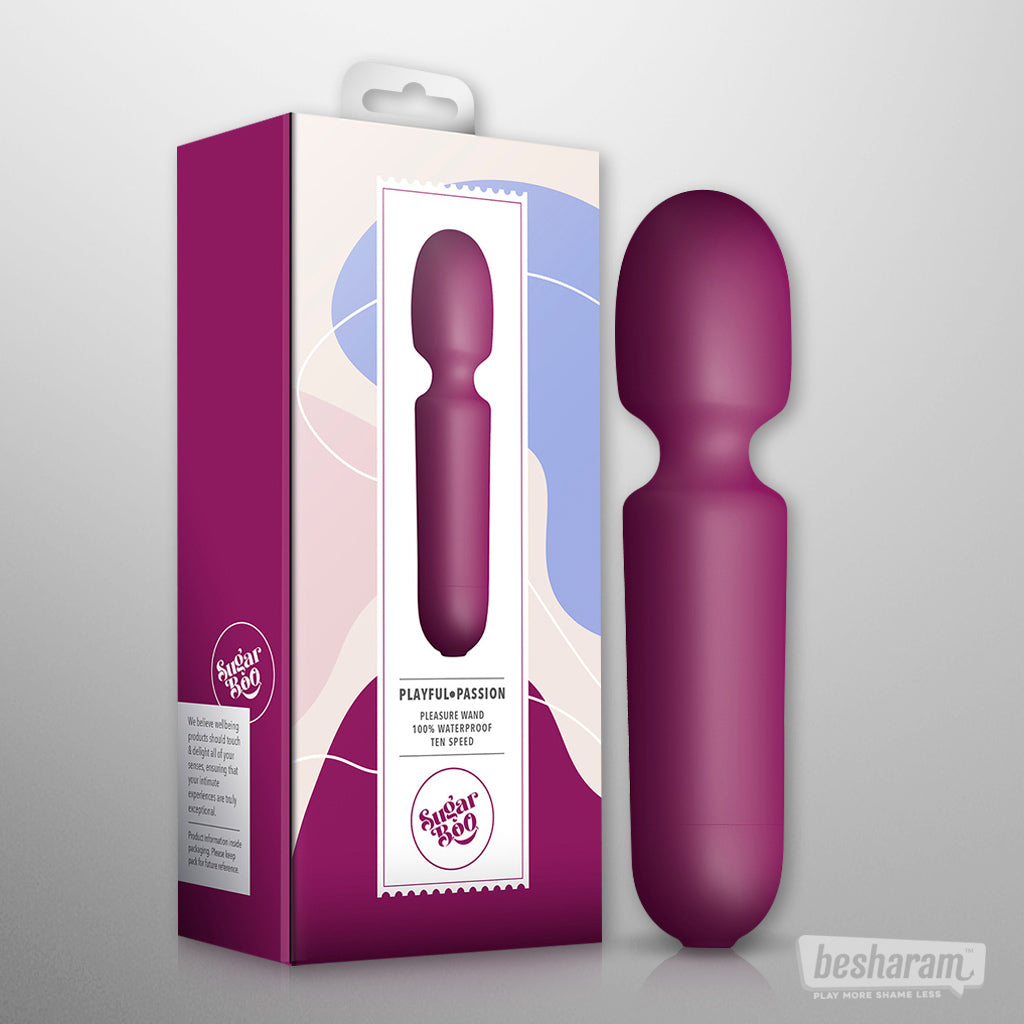 SugarBoo Playful Passion Wand Vibrator-IMbesharam.com