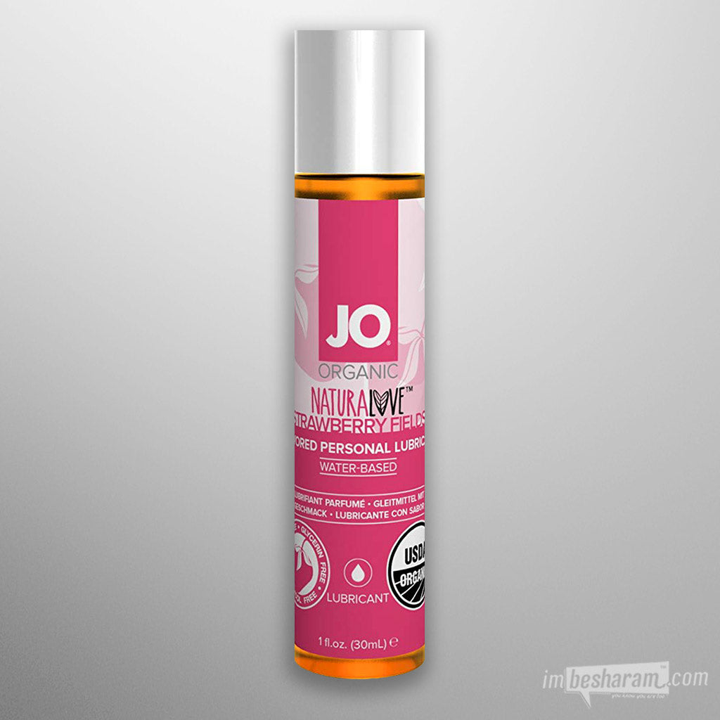System JO USDA Organic Water-based Lubricant Strawberry 1oz