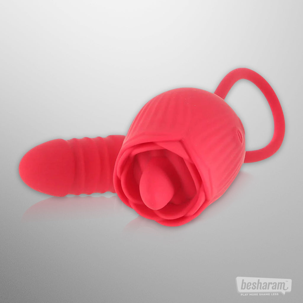 Voodoo Beso Tongue-n-Cheek Dual Vibrator
