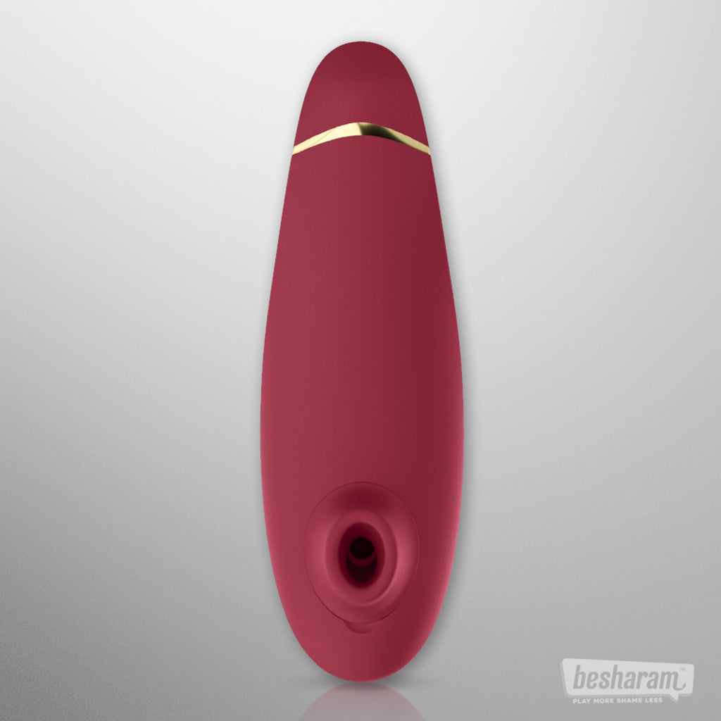 Womanizer Premium 2 Clitoral Vibrator Bordeaux Front