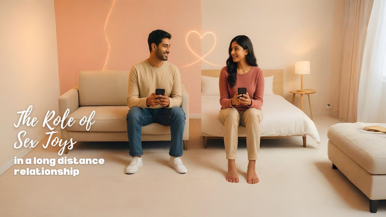 Indian couple in long-distance relationship staying intimate through app-controlled sex toys.