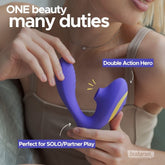 Darling Premium Dual Massager shown for solo or partner play