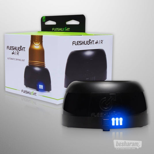 Fleshlight Air Automatic Dryer with retail box packaging