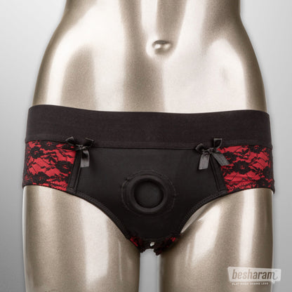 Scandal Crotchless Panty Set &amp; Strap-on
