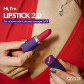 Lipstick 2.0 Super Discreet Massager shown in hand highlighting versatile and discreet design