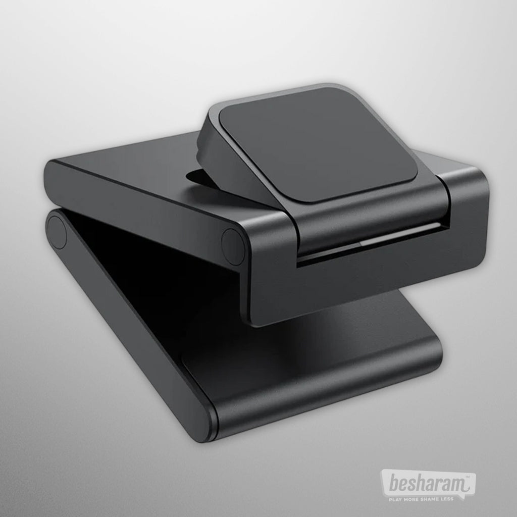 Lovense AI Webcam 2 side view with adjustable foldable stand