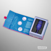 Satisfyer Feel Good Menstrual Cup packaging opened to show product presentation inside the box