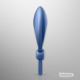 Satisfyer Sniper Adjustable Cock Ring side view in blue body-safe silicone