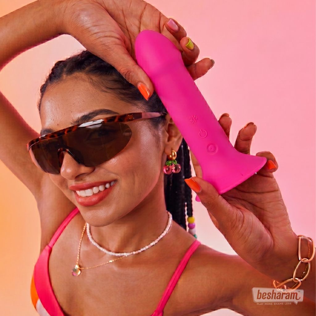 Neon SuperSmooth Vibrating Dildo