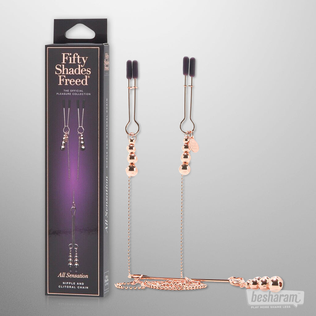 Fifty Shades Freed All Sensation Nipple &amp; Clitoral Chain