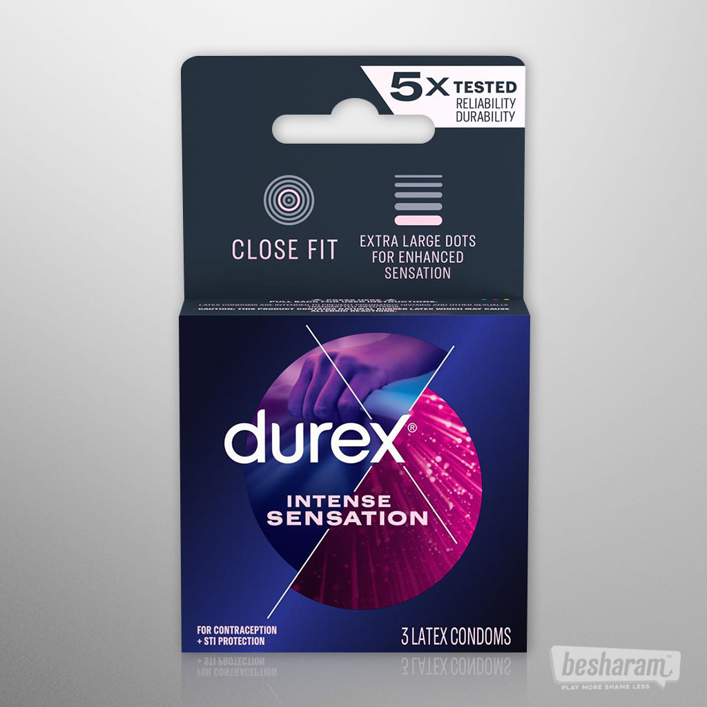 Durex Intense Sensation Condoms (Pack of 3)