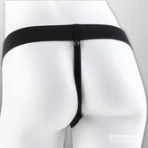 Back view of adjustable harness for Fetish Fantasy 11 inch vibrating hollow strap on