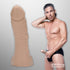 Life size Mick Blue silicone dildo featuring realistic skin texture and firm base for stable positioning during use